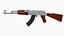 AK 47 Low Poly