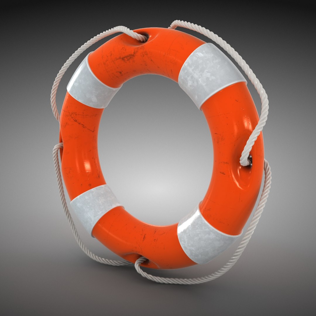 3ds max lifebuoy subdivided