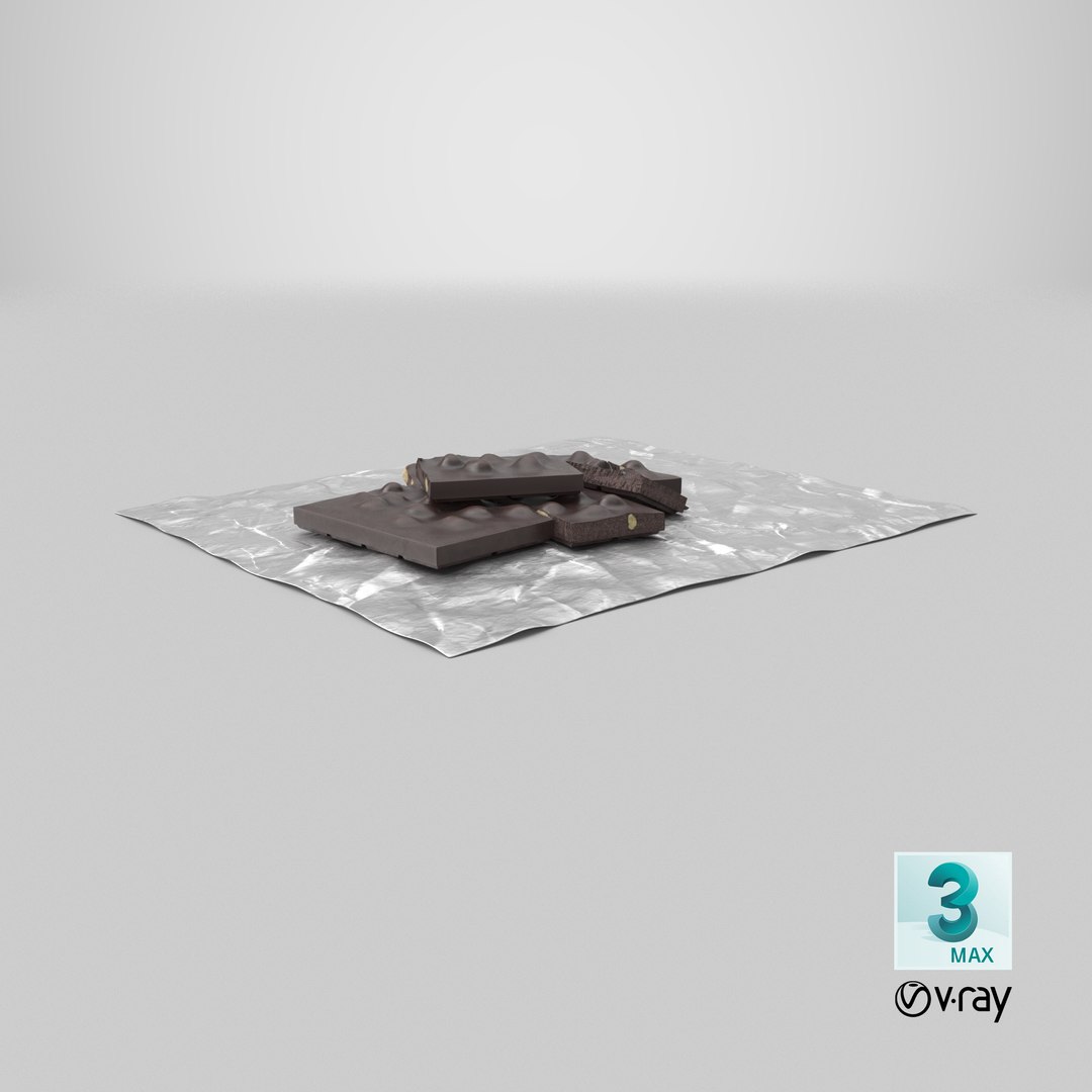 Dark Broken Nut Chocolate Pieces on Foil Sheet 3D model https://p.turbosquid.com/ts-thumb/Og/MpkbwT/LK/stemcell_max_vray_render/png/1766078529/1920x1080/fit_q87/fca0880035c7b904d19bc38dcd37890ee624b4e4/stemcell_max_vray_render.jpg