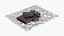 Dark Broken Nut Chocolate Pieces on Foil Sheet