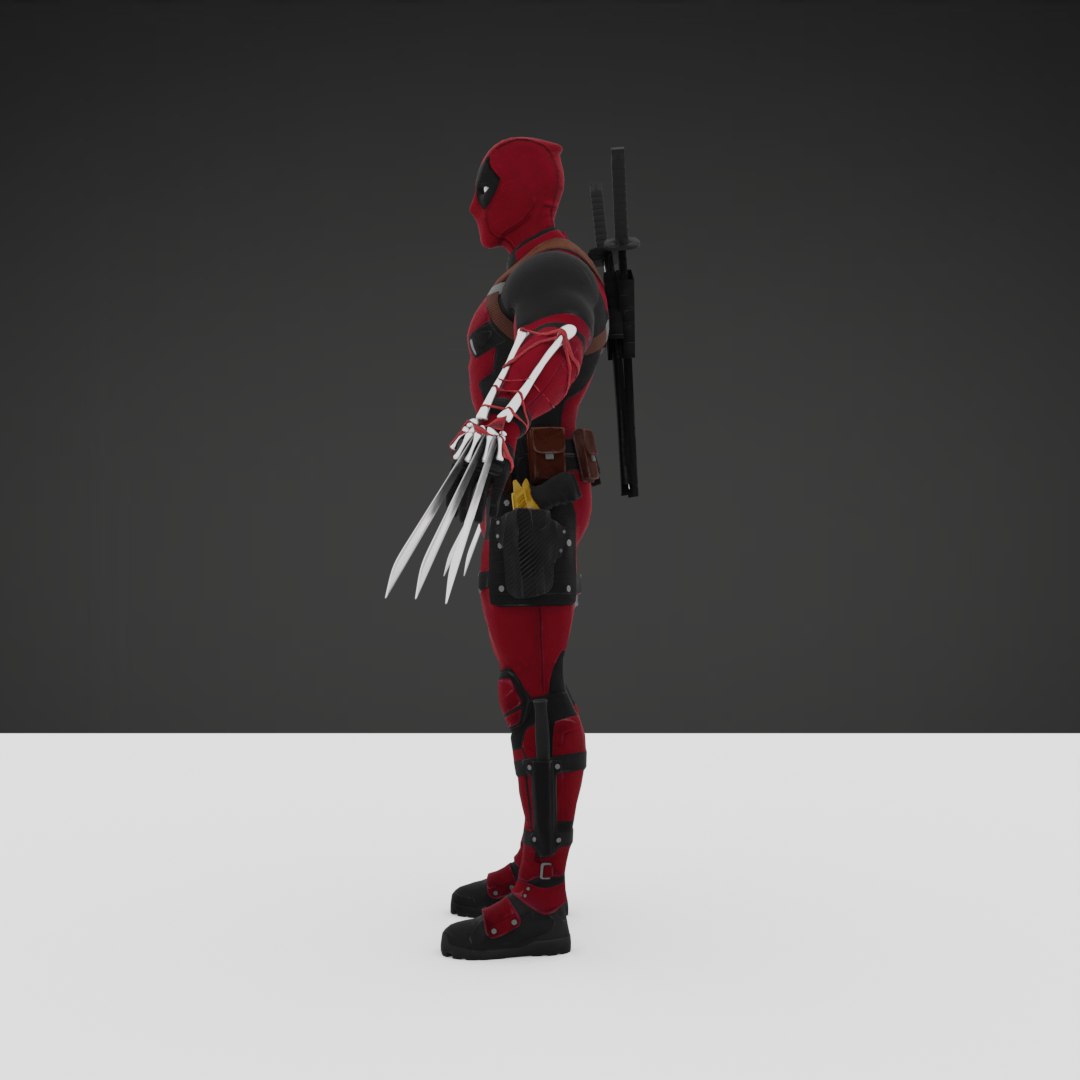 Deadpool 3D Model With Claws 3D Model - TurboSquid 2278791