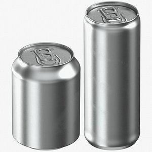 beverage cans 250 ml 3D model