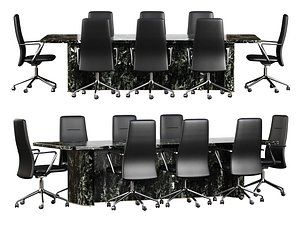 Oliva Furniture Office Set V8 3D model