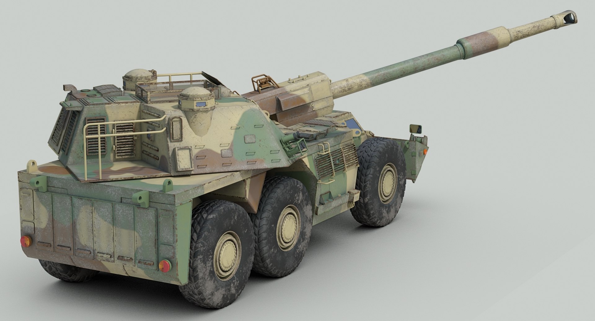 South Africa G6 Rhino 3d Model