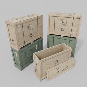 Tall Narrow Wooden Crate - Customizable Shipping Box