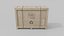 3D Tall Narrow Wooden Crate - Customizable Shipping Box