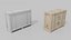 3D Tall Narrow Wooden Crate - Customizable Shipping Box