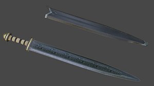 Gladius Game Ready Model PBR Textures 4K 3D