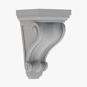 Scroll Corbel 06 - 3D Printable 3D