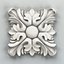 cnc square rosette 3D model