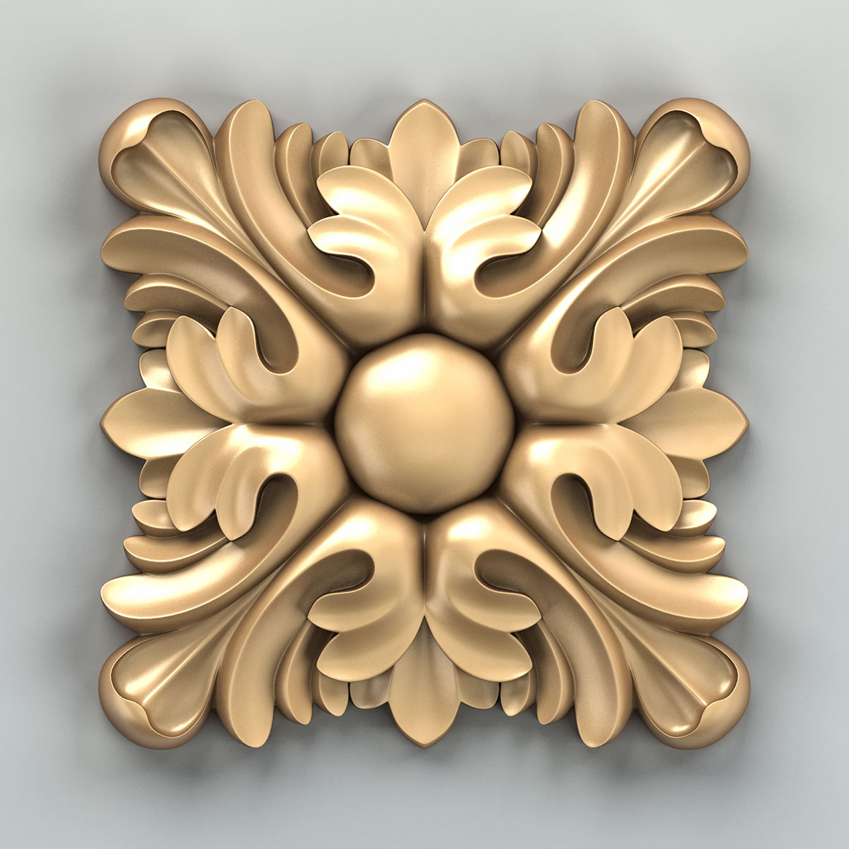 Cnc square rosette 3D model - TurboSquid 1688954