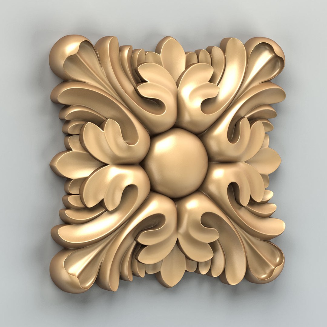 Cnc square rosette 3D model - TurboSquid 1688954