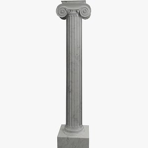 Ionic Column Low Poly