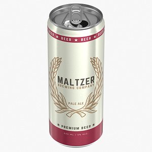 Open Sleek Beer Can 330ml