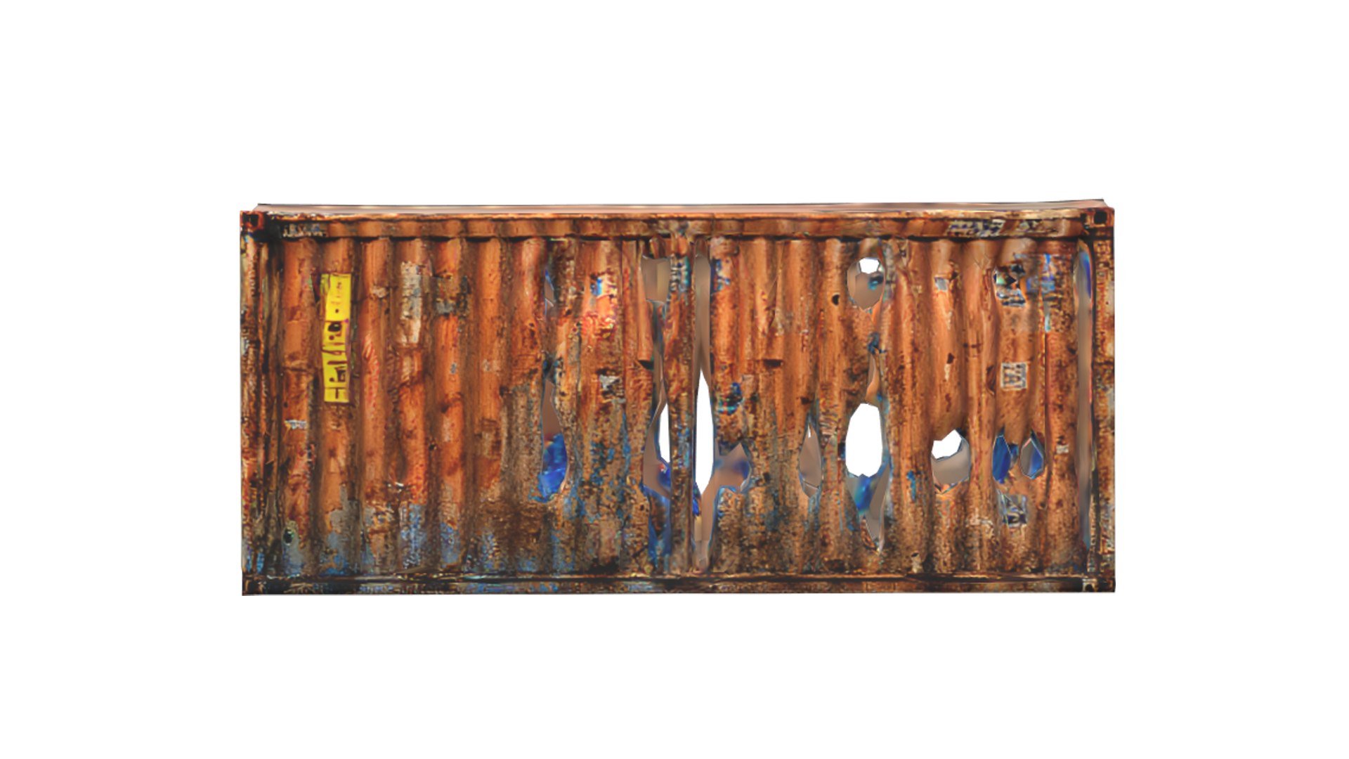 Rusty Shipping Container Model - TurboSquid 2152468