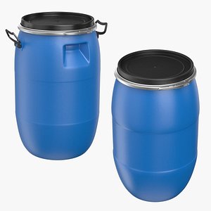 Plastic drum Collection 3D model