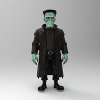 Stylized Frankenstein Monster - Classic Horror Creature 3D Character Model
