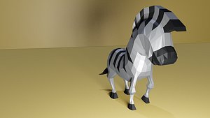 zebra animal 3D model