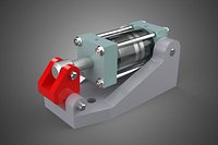 PNEUMATIC TOGGLE CLAMP CYLINDER MOUNTING BRACKET CLAMPING DEVICE