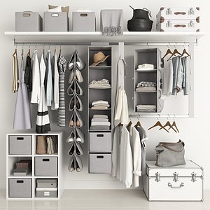 3D clothing wardrobe model