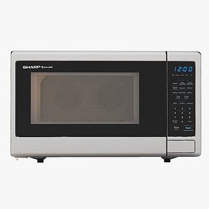 Sharp Carousel 1000w Countertop Microwave Oven With Popcorn Preset