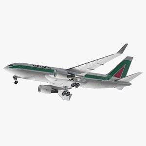 3d boeing 767-200er alitalia model