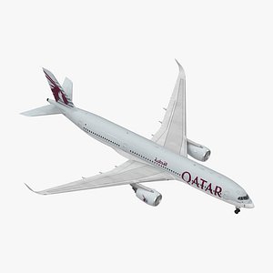 Airbus A350-900 Qatar Rigged