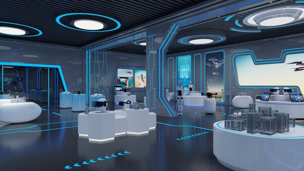 modelo 3d Modern Exhibition Hall 8 - TurboSquid 2047273