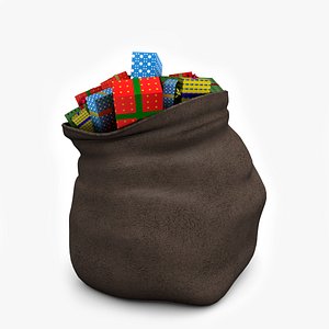 santa s bag 3d model