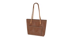3D model Leather Tote Bag