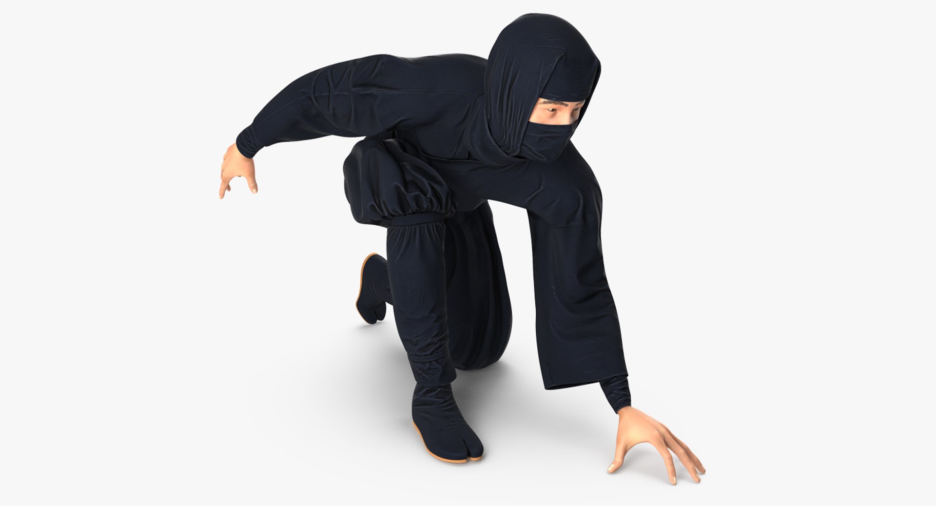 3D Japan Ninja Model TurboSquid 1150604