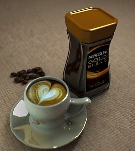 nescafe gold 3d model