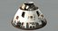 saturn v apollo spacecraft 3d model