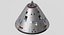 saturn v apollo spacecraft 3d model