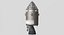 saturn v apollo spacecraft 3d model