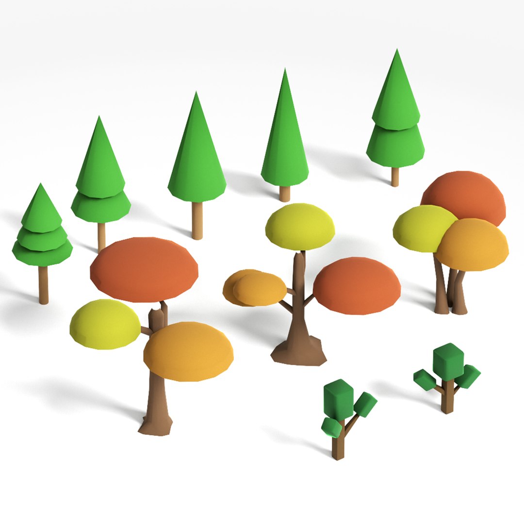 Cartoon Tree Collection 3D - TurboSquid 1881208