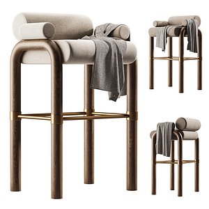 Brenna Bar Chair 3D