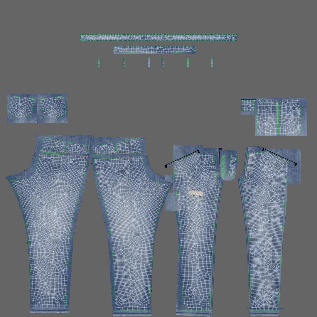 Men S Jeans 3D Model - TurboSquid 1662542