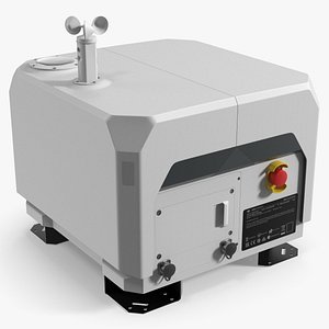 DJI Autonomous Drone Dock Station Grey Black 3D model