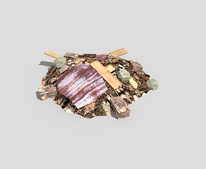debris pile 3d model