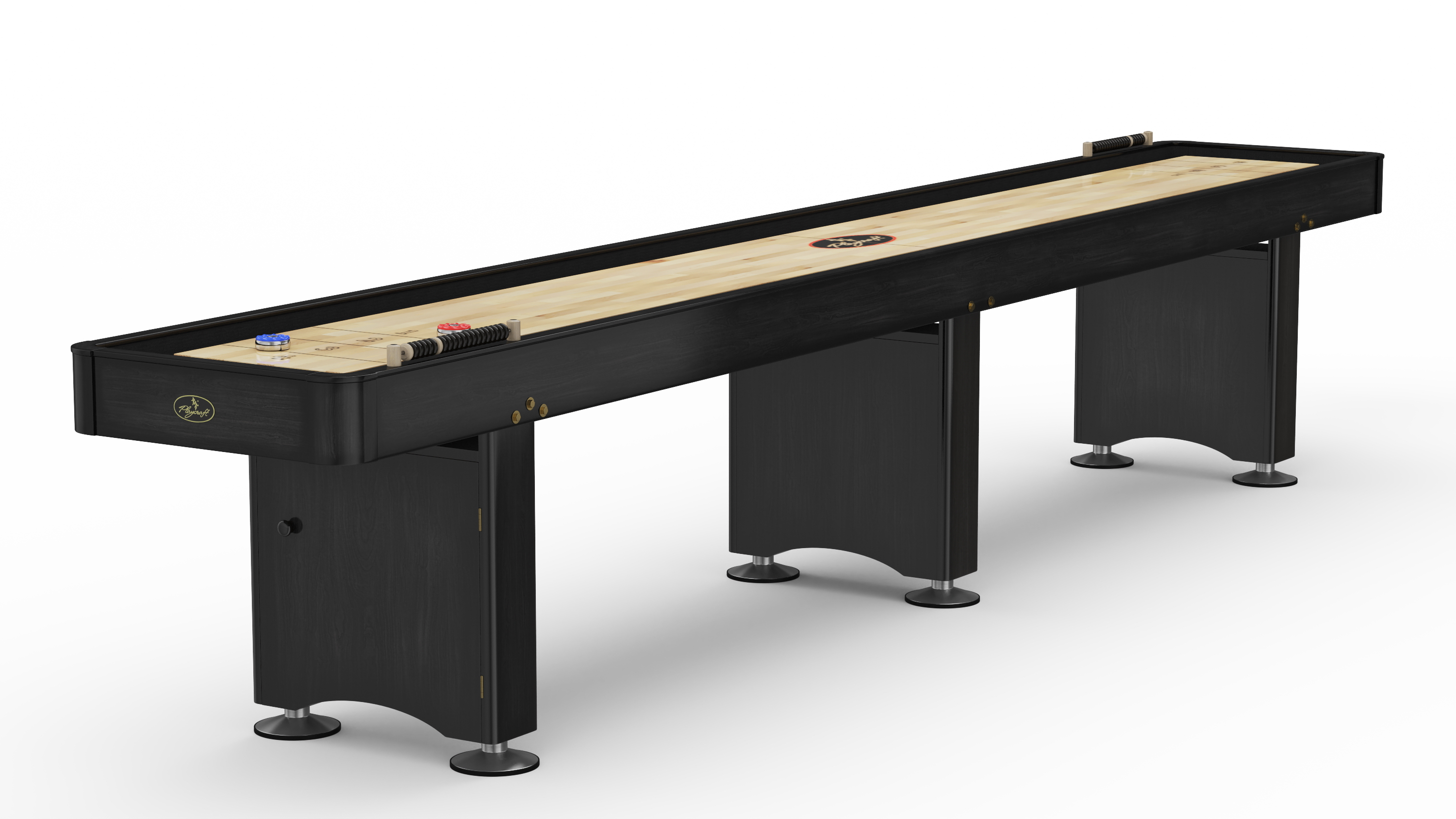 3D Black Shuffleboard Table TurboSquid 1950842