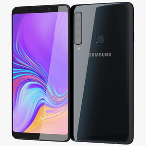 realistic samsung galaxy a9 3D model
