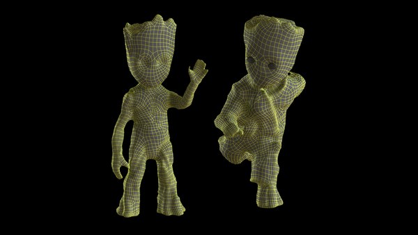 Digitalização de figuras Baby Groot Modelo 3D - TurboSquid 1730659