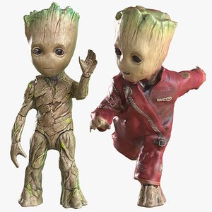 Baby Groot figures Scan