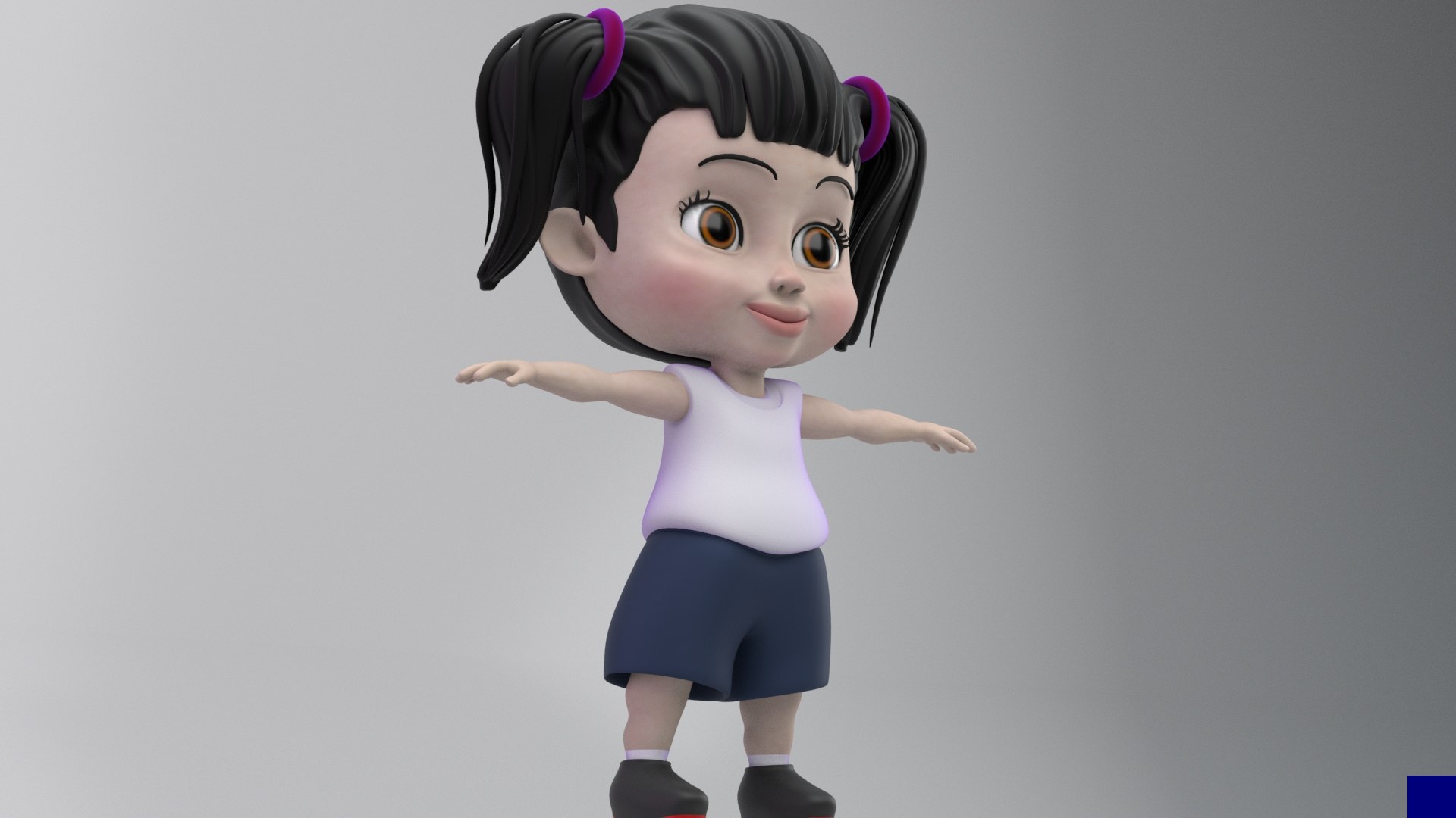 3D Model CUTE GIRL - TurboSquid 1928458