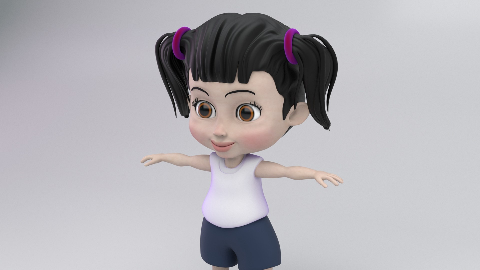 3D model CUTE GIRL - TurboSquid 1928458