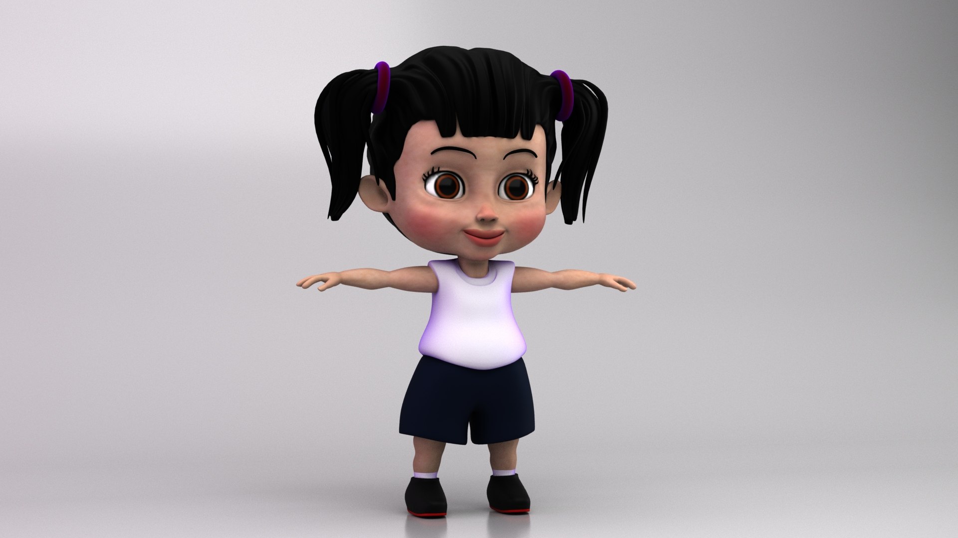 3D Model CUTE GIRL - TurboSquid 1928458