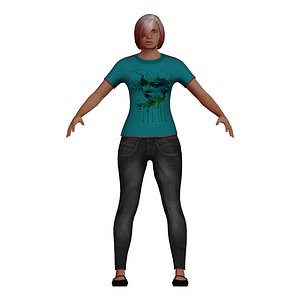 Estilo de cabelo 3D para menina V94 Modelo 3D - TurboSquid 1807102