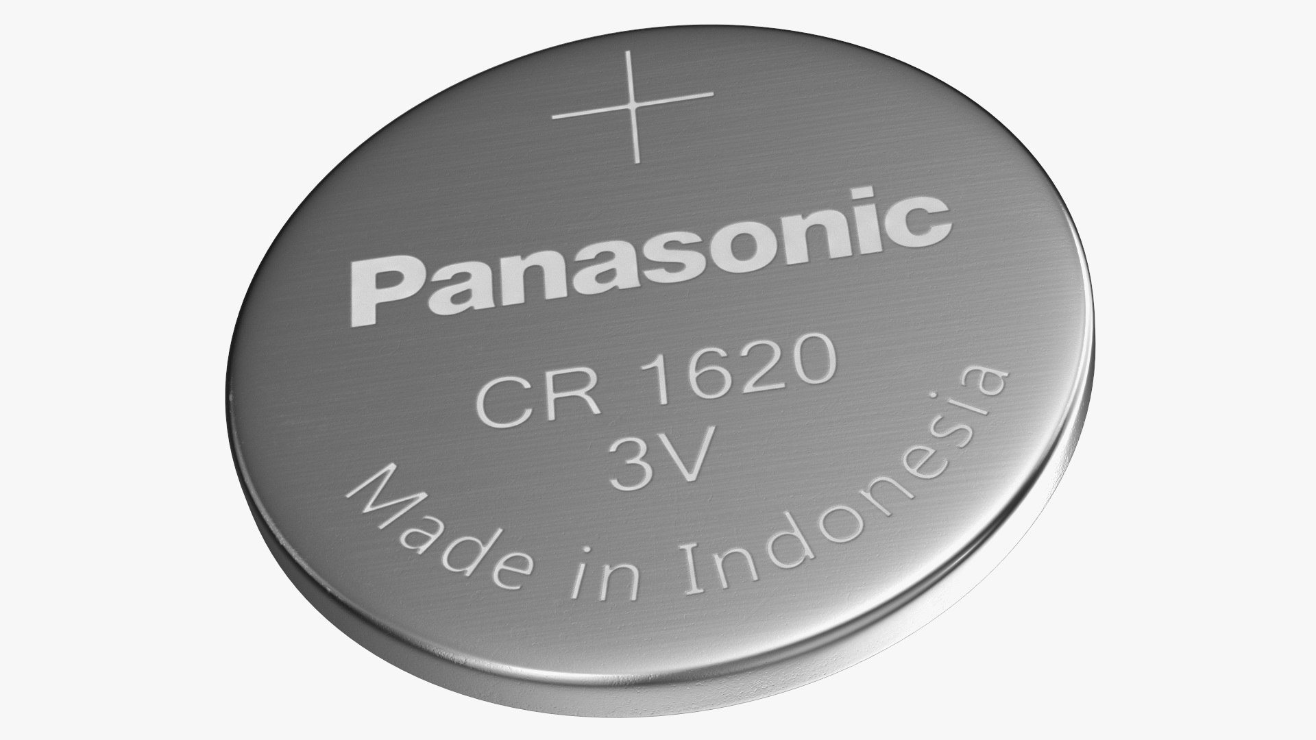 Button Cell Battery Panasonic CR1620 3D model preview