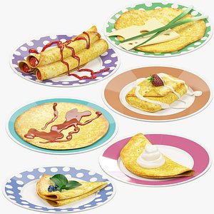Pancakes on Plate Collection V1